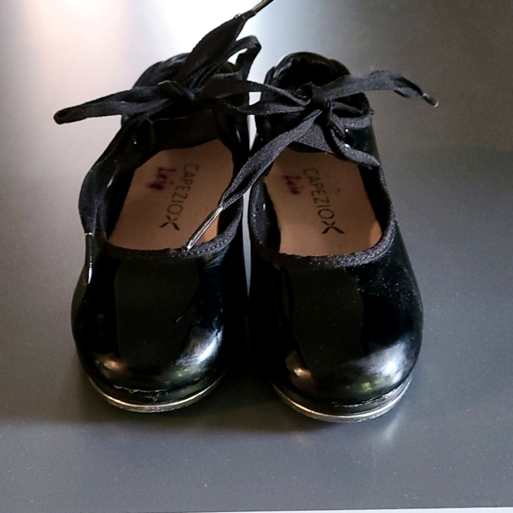 Little girl's Capezio tap shoes, size 10W